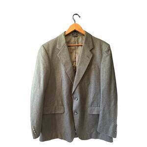 Amherst & Brock | 100% Wool Grey Two-Button Blazer | Size 43R